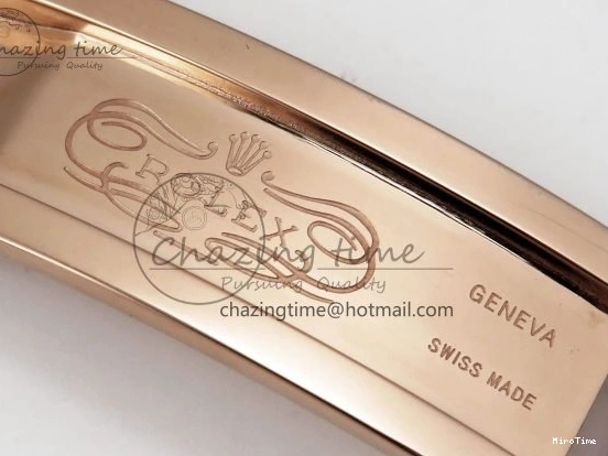 MiroTime 0321 ZipUp Day Date 36 RG TWSF Best Edition Blue Roman Diamonds Dial Diamonds Bezel on RG Bracelet A 1607